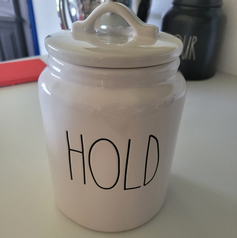 Rae Dunn Hold Canister